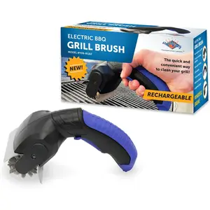 BBQ Grill Brush and Stainless Bristles,Black