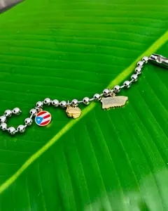Puerto Rico Ball Bracelet - Elegant Design with Colorful Stones and Smooth Finish for Versatile Wear