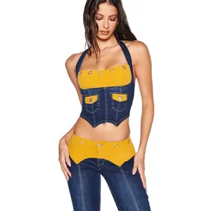 TOMMIE CORSET - DARK WASH