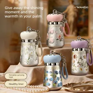 1pc New titanium-coated mini insulated water cup, high-end and luxurious gift, small capacity, office gift.