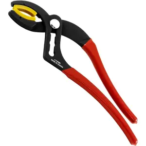 54050; 10" Long Cannon Plug Pliers, Non-Marring Nylon Jaw, 4 Adjustable Positions, Fits A-N Electrical Connectors 3/4" to 2-1/2" Ideal for Gripping Items without Damaging
