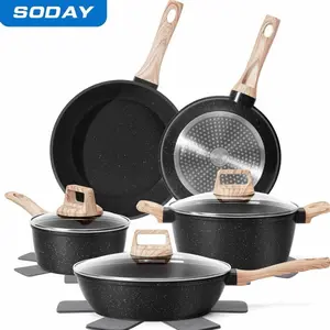 Soday nonstick cook ware with detachable handle