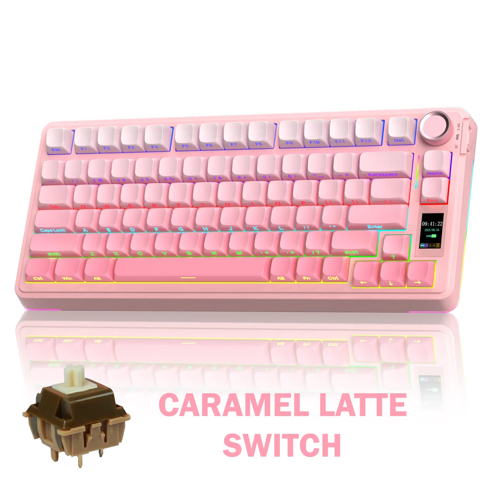 Caramel Latte Switch- Gradient Pink