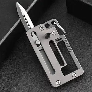 EDC Keychain Multi - Tool: Compact, Portable with Hidden Blade & Screwdriver