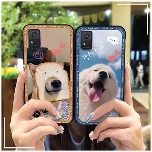 Anti-dust Dirt-resistant Phone Case For ZTE AVID 589/Z5158 Phone Protector Anti-knock Cover Waterproof Silicone Mobile Case TPU Cartoon Back Cover Cell Phone Sleeve Soft case Cute