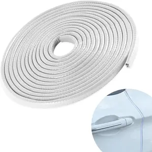 Door Protector Car Door Protector Edge Guards Car Door Edge Guards Adhesive Free Universal for Cars, Trucks, Suvs, Suvs and Most Car Door Panels (White, Ft(M))