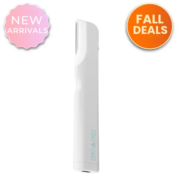 RIKI LOVES RIKI Ex Fuzz Off Dermaplaning Facial Tool with Lights - Instantly Removes Peach Fuzz & Exfoliates for Smoother Brighter Skin - Easy to Control Handle & Ultra Sharp Stainless Steel Blade