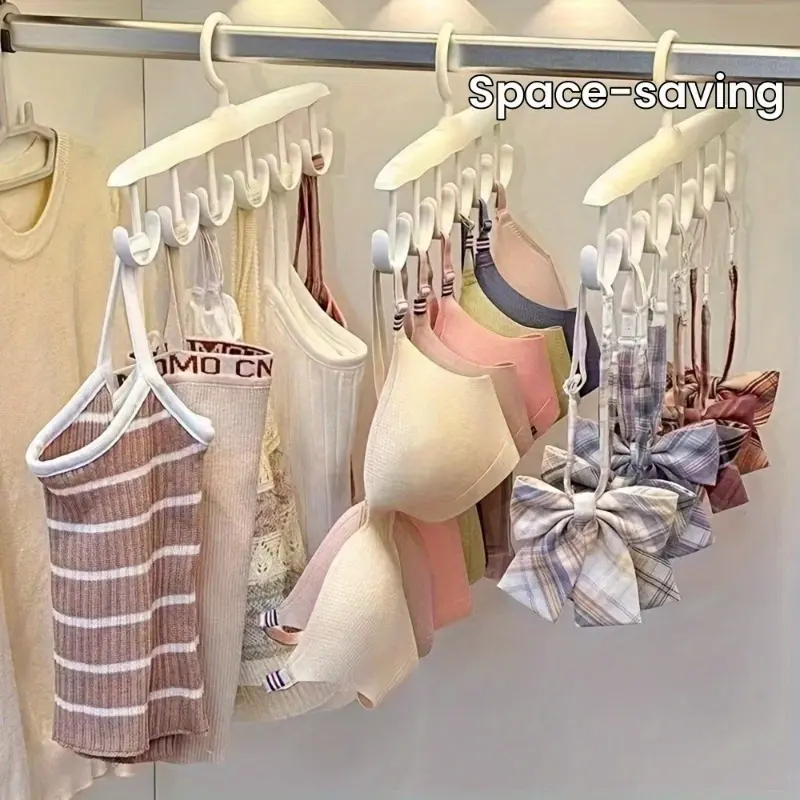 Multi functional rotating clothes hanger, Multifunctional clothes hanger, Scarf Hanger, suitable for ties, scarves, belts, and bags - a space saving wardrobe organizer, Plastics Hangers