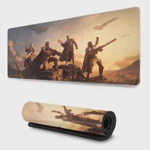 Game HELLDIVERS 2 Mouse Pad Design Large Gaming Mouse Pad - Extended, Thick, Non-Slip Rubber Base Desk Mat with Precision Stitched Edges - Washable Large Desk Pad