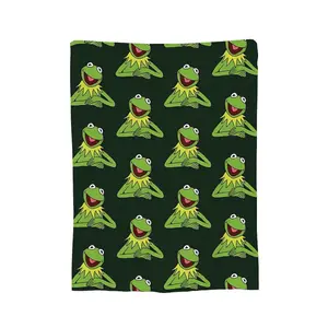 Funny Frog Fleece Throw Blanket Soft Warm Cozy Winter Blanket for Sofa Couch Bed Home Decor Gift