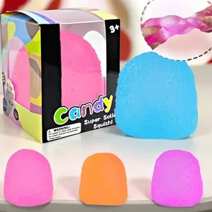 Gummy Candy Squeeze Stress Ball, Super Soft Squishy Candy Shaped Stress Toy, Anxiety Relief Fidget Toy, Viral TikTok Squishy for Kids & Adults