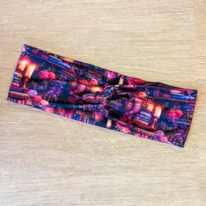 Pinkish Orange Books Knotems Pre-Tied Headwrap Headbands for Women & Girls