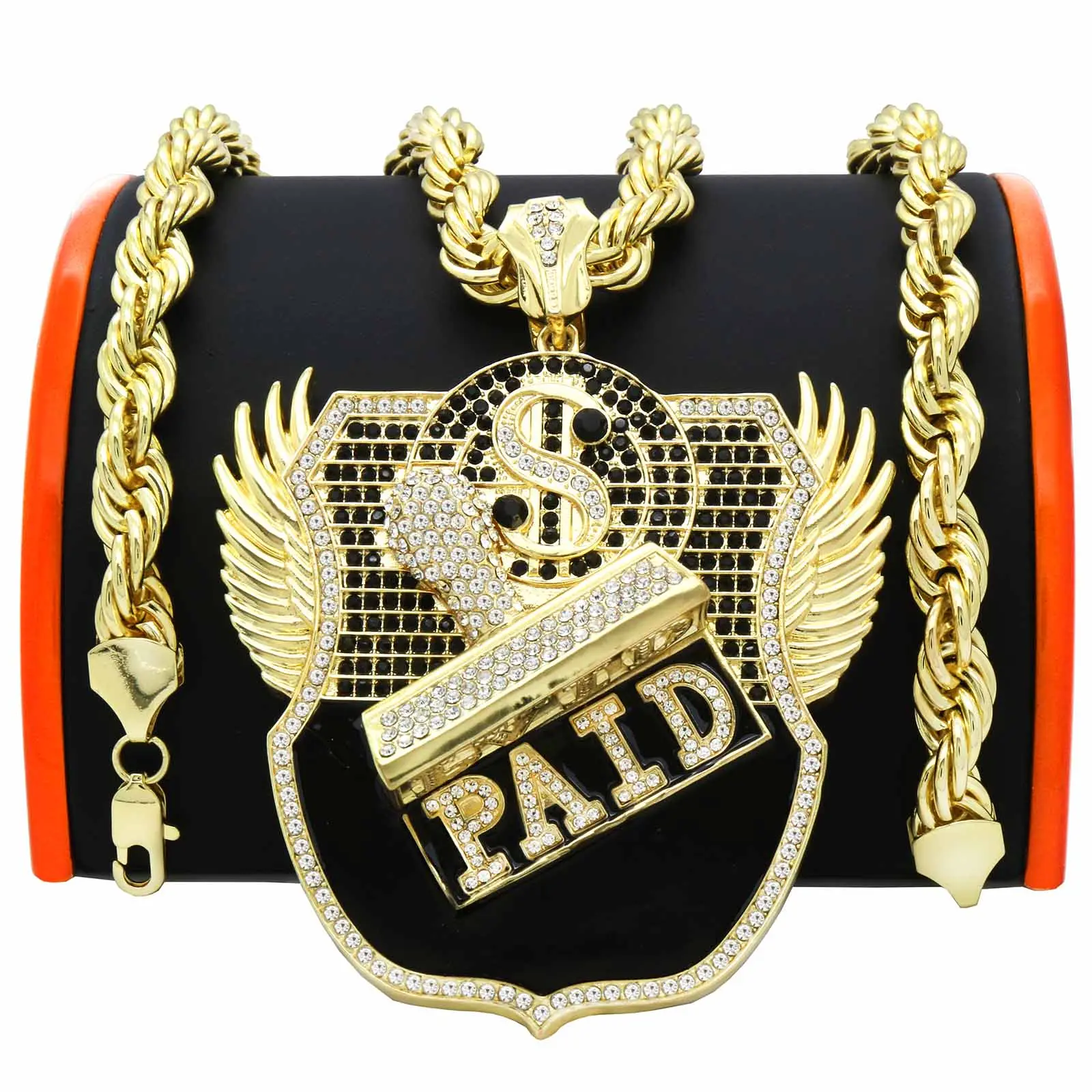 Giant  PAID IN FULL 14k Gold Plated – 30" Rope Chain