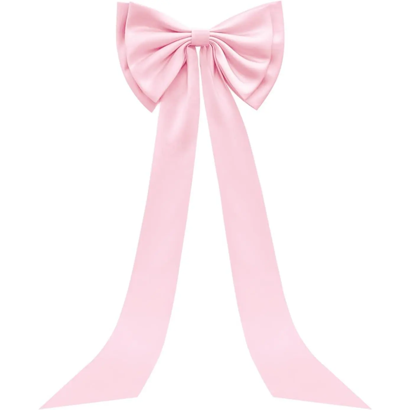 Large Satin Bow for Backdrop, 59" x 15" Giant Bow Ribbon Tie for Themed Room Wall Decor Ormanents Door Valentines Day Wedding Engagement Bachelorette Shower Bridal Decoration (, 15x59 Inches)