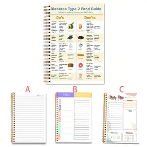 Diabetes Type 2 Food Guide Weekly Meal Plan Notebook, Meal Planner, 1 Set Diabetes Type 2 Food Guide Weekly Meal Plan Notebook, Office Stationery & Supplies