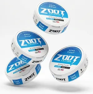 ZOOT Ultra Focus & Energy Pouches - Sugar-Free Cool Mint Nootropic Focus Supplement with Clean Caffeine, Blended Vitamins and Minerals (20 Pouches)