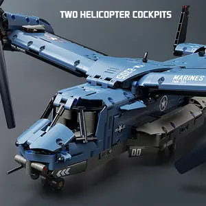 Osprey Fighter Building Block Assembly 1486 PCS - Perfect Holiday Gift for Kids in Color Box & Mail Order Box - Creative Play & Imagination Enhancer