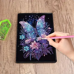 DIY Diamond Art Painting Notebook, A5 Notebook with Diamond & Tools, Creative Gift for Handmade Art, Perfect for Craft Lovers, Handmade Gifts
