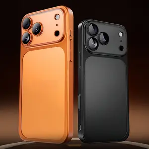 Lens All Inclusive Protective Case for Apple 17 16 15 14 Plus 13 12 promax Phone Case, Transparent Frosted Phone Cases, Military Grade Drop Protection Shockproof Protective Cases, Luxury Fashion Protective Phone Cover, for iPhone 17 Pro Max