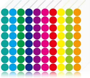 1400 count Colored Dot Stickers Round Color Coding Labels Polka Circle Dot Label Sticker for Office, Classroom, Yard , Garage (10 Colors, 3/4 inches)