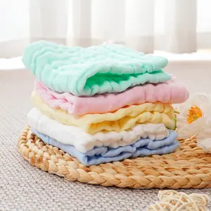 Baby Muslin Washcloths, 5 Counts/set Multifunctional Saliva Towels, Muslin Burp Cloths, Soft Absorbent Towels for Baby Boys & Girls, Newborns Infant Essentials