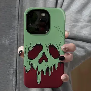 Horror Skull Pattern Phone Case , Shockproof Rugged Cover Dual Layer Soft TPU Hard Bumper Shell Design for iPhone 11 12 13 14 15 16 Pro Max Plus Y2K