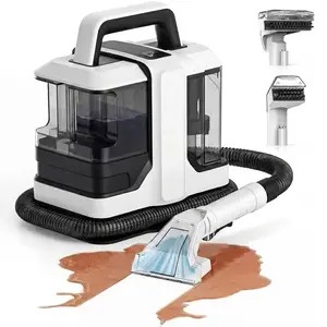 Spot Cleaner for Carpets & Upholstery – 450W, 15KPa Strong vacuum Suction for Pet Stains, Couch, Car Seats & Mattress, Self-Cleaning Hose, Dual Water Tanks carpet cleaner machine