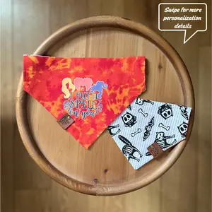 I Put a Spell On You / Reversible / Over-the-Collar / Pet Bandana / GLOW IN THE DARK
