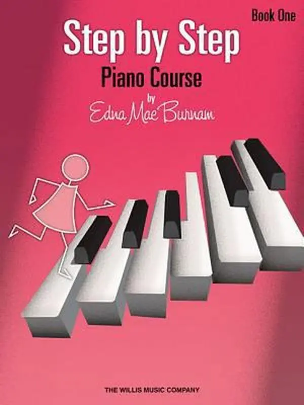 USED Book - Step by Step Piano Course - Book 1 by Edna Mae Burnam Beginner Piano Method for Early Elementary Students Willis Music Learn Piano Fundamentals Sheet by Burnam, Edna Mae (Paperback) - english
