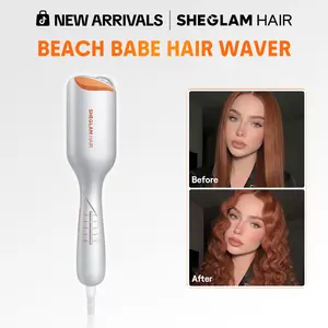 【BOGO SALE】SHEGLAM HAIR Beach Babe Hair Waver,Ionic Hair Waver,Waver Curling Iron,2 Barrel Hair Crimper With Anti-Scald,50 Million Ions & 10 Min Quick Wave,Smart Timer & Adjustable Temps,Easy To Use Hair Tool For Women - US Plug-Coachella