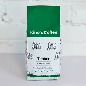 Kinos Coffee - Timber Dark Roast, Mexican Chiapas Beans, Premium SHG EP Arabica Blend - 12 oz