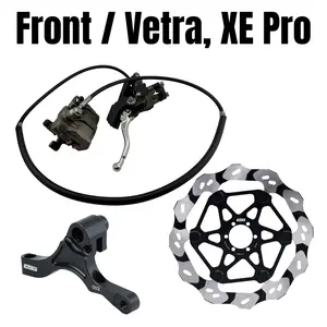 Ebike Garage Front Moto Brake Conversion Kit // Vetra, Arctic Leopard XE
