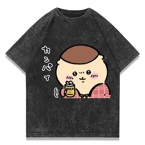 valentine shirts Heavy Metal Usagi Hachiware Washed T Shirts Streetwear Hip Hop Vintage T-Shirts Tee Shirt for Men Women Cotton Oversize38