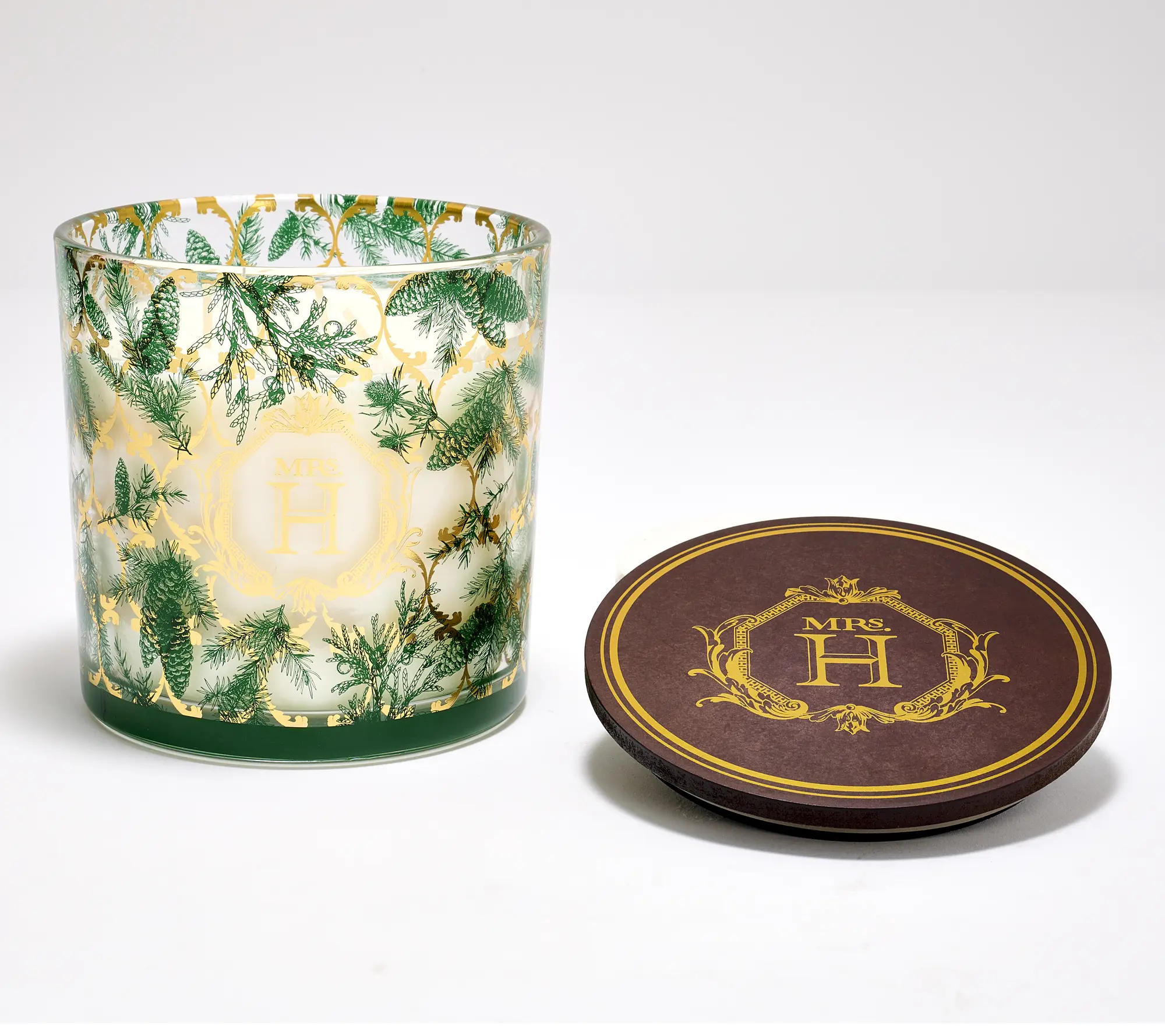Mrs. H by Dee Hilfiger 22-oz Spiced Spruce Glass Candle Mrs. H by Dee Hilfiger 22-oz Spiced Spruce Glass Candle