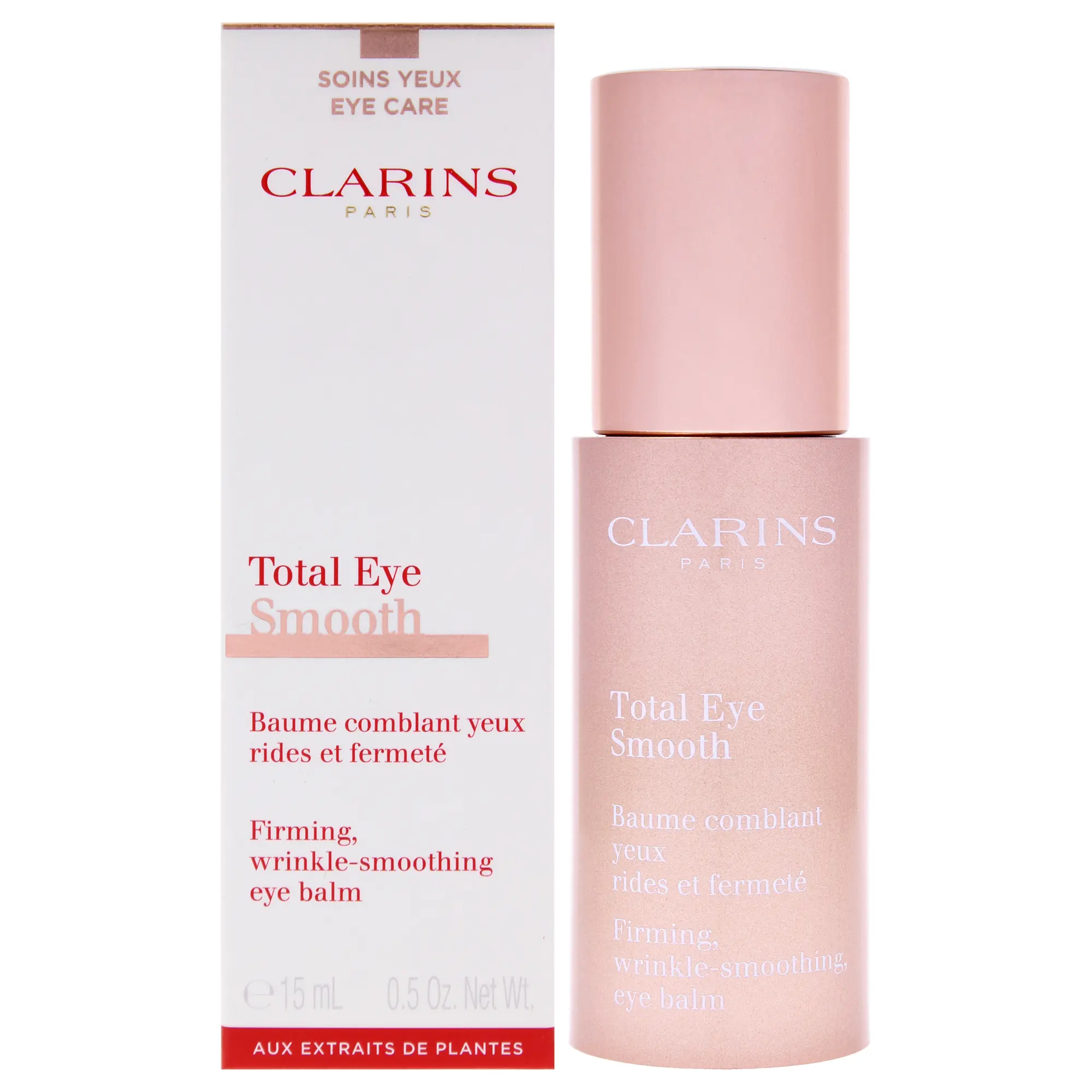 Clarins Total Eye Smooth Unisex Eye Balm - 0.5 oz, Anti-Wrinkle, Firming, Wrinkle-Smoothing