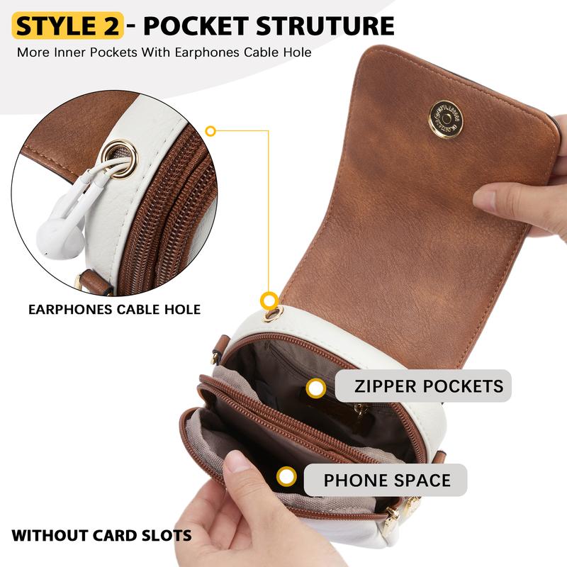 [Valentine's Day Gift] BOSTANTEN Cell Phone Purse Small Crossbody Bags for Women Leather Handbags Phone Wallet with Card Slots Adjustable Strap