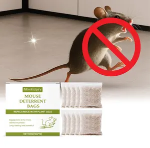 MoohSpry Mouse Repellent Pouches Natural Rodent Deterrent with Peppermint Oil 10 Pouches Safe Non Toxic for Homes Garages Warehouses & Cars People & Pet Friendly
