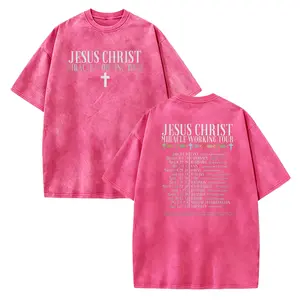 Jesus Christ Miracle Working Tour" Christian T-Shirt, Scripture Double-Sided Tee