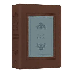 The KJV Study Bible - Large Print - Indexed [Teal Inlay] (King James Bible) Imitation Leather – Large Print English Thumb Indexing
