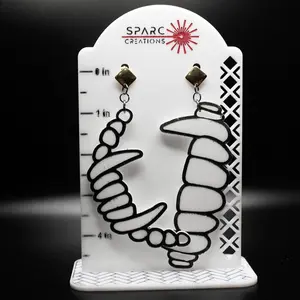 Vampire Fangs Earrings with Stud Mount