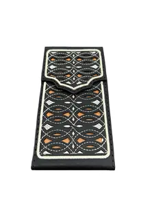 Black Western Style Leather Phone Holster Phone Holder Funda Celular Vaquero de Piel Negro Funda para Telefono