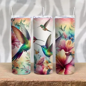 Hummingbird Tumbler 20 oz Stainless Steel Drinkware Bottle