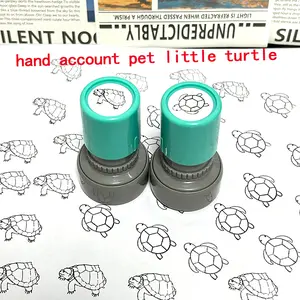 Two Types Turtle Pattern Stamp Set, Creative Design Diary Stamps for Journaling, Scrapbooking, Fun Reward Stamps for Kids