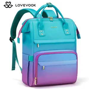 LOVEVOOK Gradient Laptop Backpack - Waterproof Work Computer Bag for College, Nurse, Travel, Work, Carry-On, School Supplies for Teacher, Student, Gift for Valentine's Day TikTokShopBlackFriday Christmas Gift Ideas