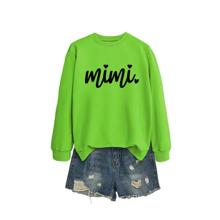 Fluorescent green hoodie（Black font）