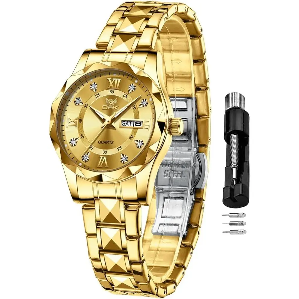 ladies gold dress watches Tiny Gold-tone Timex Dress Watch main image 1