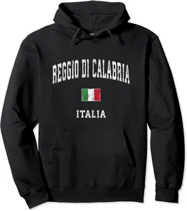Reggio Di Calabria Italy Vintage Athletic Sports Design Pullover Hoodie - Willianam Shop 84B08681S5JV