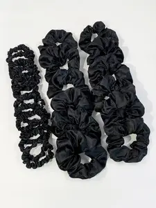 Women's Casual Minimalist Hair Scrunchies, Hair Ties, 24pcs/set Trendy Elastic Soft Ponytail Holders, Chic All-match Hair Accessories for Hairstyle Decor