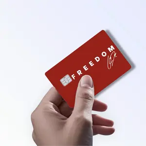Freedom Card Red Credit Card Skin Debit Card Sticker Wallet Decal Cover Waterproof Vinyl Easy to Apply