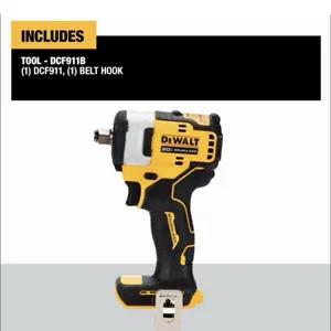 DEWALT 20V MAX 1/2” Impact Wrench with Hog Ring Anvil DCF911B Tool Only